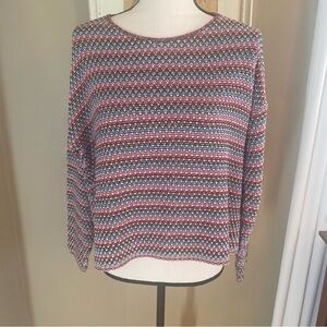 Reba Rose Vintage Striped Knit Sweater Made In NY Size: Medium